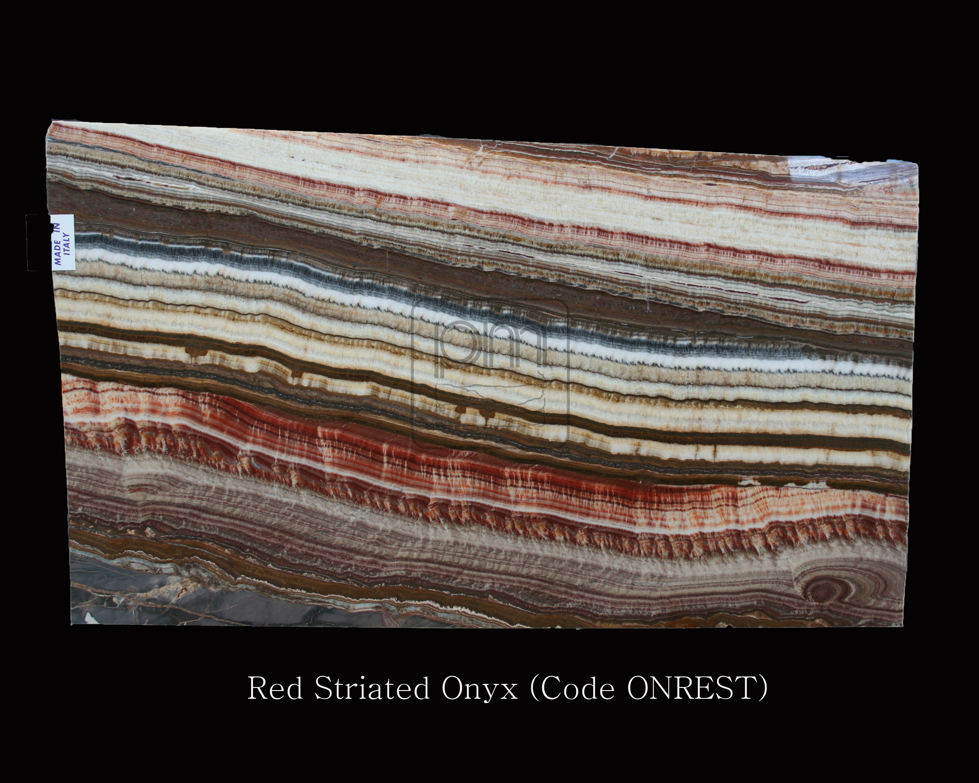 Red Striated Onyx